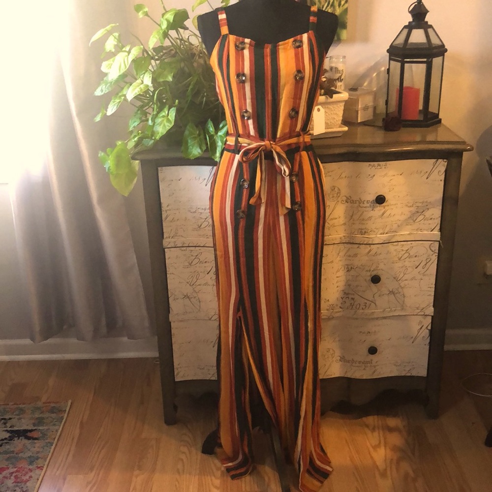 Striped Multicolor Jumpsuit